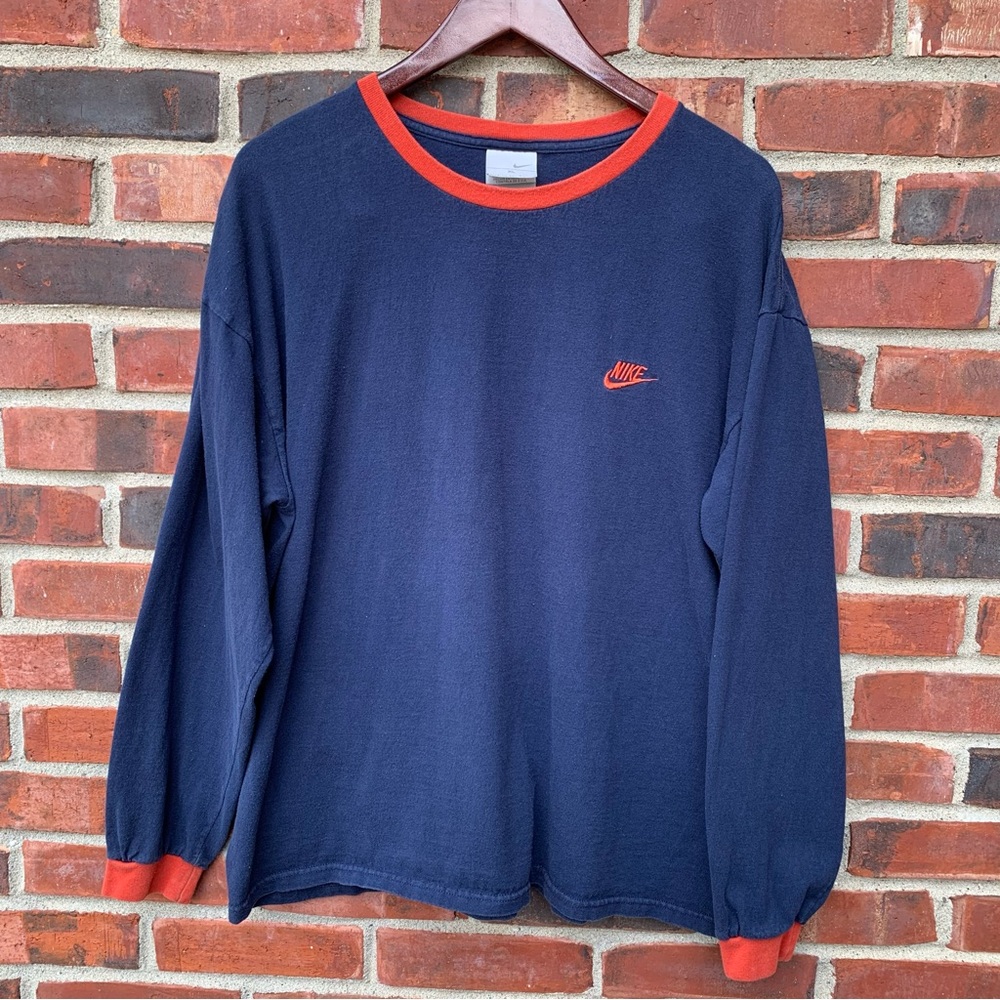 Vintage Nike Long Sleeve T Shirt Silver Tag